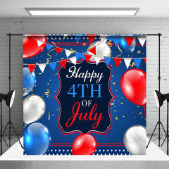 Aperturee - American Flag Balloons Independence Day Backdrop