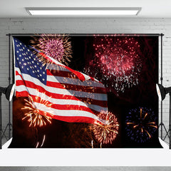 Aperturee - American Flag Color Spark Independence Day Backdrop