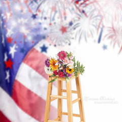 Aperturee - American Flag Stars Spark Independence Day Backdrop