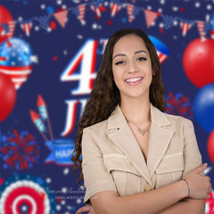 Aperturee - American Hat 4th Of July Independence Day Backdrop