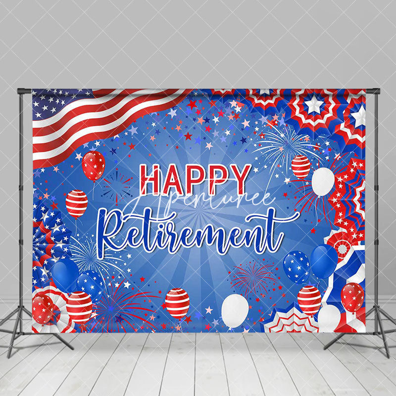 Aperturee - American National Flag Star Retirement Backdrop