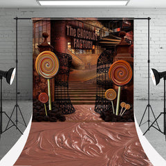 Aperturee - Ancient Fairy Tale Chocolate Factory Sweep Backdrop