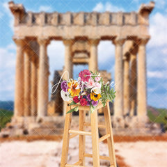 Aperturee - Ancient Temple Of Aphaea Ruins Architecture Backdrop