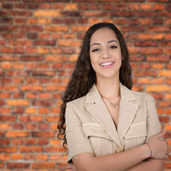 Aperturee - Antique Red Brick Wall Texture Photo Studio Backdrop