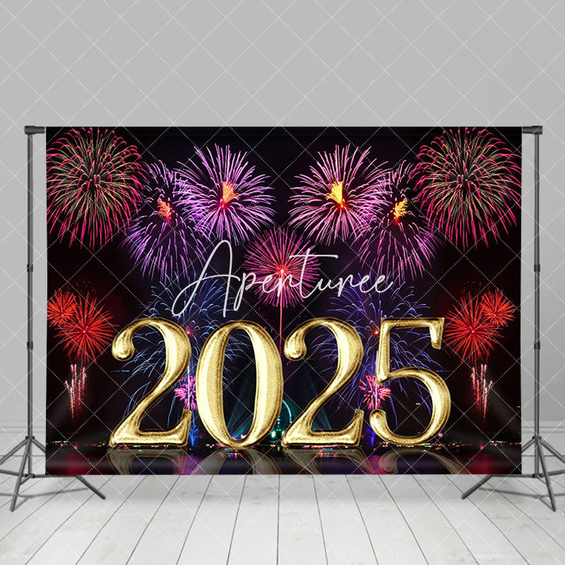 Aperturee - Aperturee 2025 Happy New Year Celebration Spectacle Holiday Backdrop