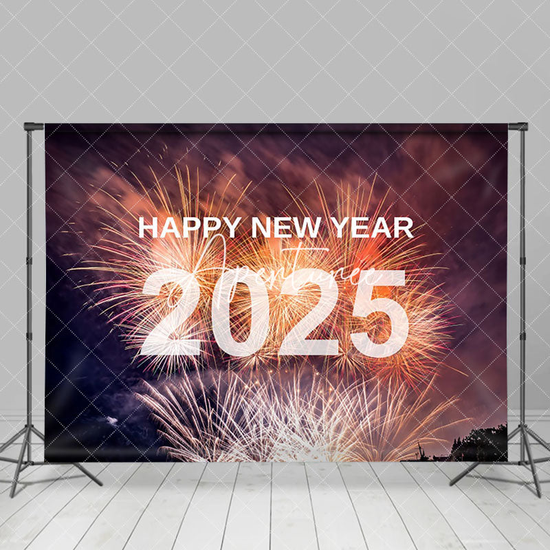 Aperturee - Aperturee 2025 New Year Display To Happy Celebrations Party Backdrop