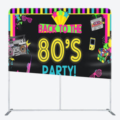 Aperturee - Aperturee 80S Theme Fabric Backdrop Cover for Back To School