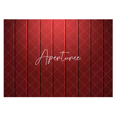 Aperturee - Aperturee Abstract Dark Red Stripe Pattern Rubber Floor Mat