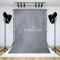 Aperturee - Aperturee Abstract Grey White Pattern Photography Backdrop