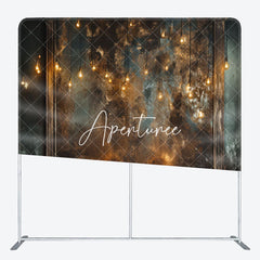 Aperturee - Aperturee Abstract Lamp Bulb Dim Canvas Pillow Case Backdrop