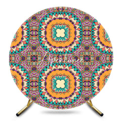 Aperturee - Aperturee Abstract Mandala Floral Round Ethiopian Backdrop