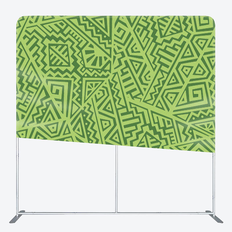 Aperturee - Aperturee Abstract Vector Pattern Green Backdrop For Party