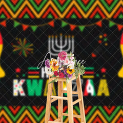 Aperturee - Aperturee African Tribe Cultural Pattern Happy Kwanzaa Backdrop