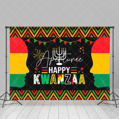 Aperturee - Aperturee African Tribe Cultural Pattern Happy Kwanzaa Backdrop