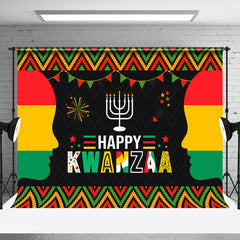 Aperturee - Aperturee African Tribe Cultural Pattern Happy Kwanzaa Backdrop