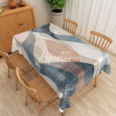 Aperturee - Aperturee Artistic Abstract Texture Rectangle Tablecloth