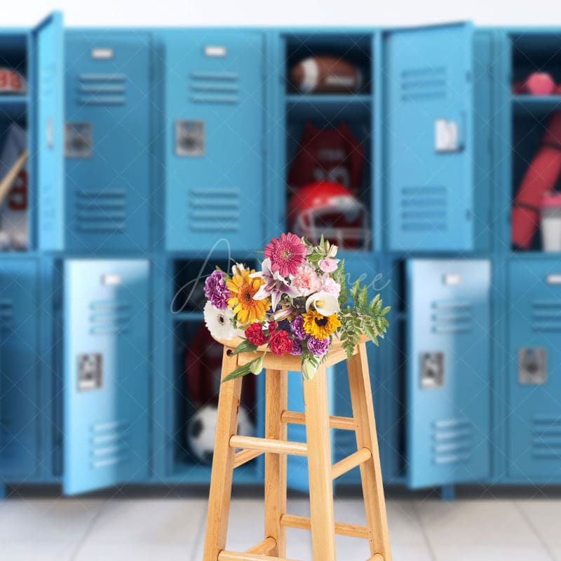 Aperturee - Aperturee Athlete Storage Locker School Photography Backdrop