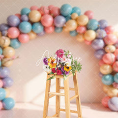 Aperturee - Aperturee Balloon Arch Chiara Lights Wall Photography Backdrop