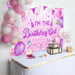 Aperturee - Aperturee Balloons Disco Musical Birthday Girl Party Backdrop