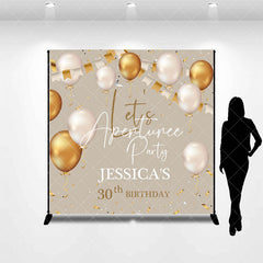 Aperturee - Aperturee Balloons Lets Party Custom 30th Birthday Backdrop