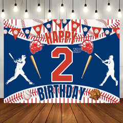 Aperturee - Aperturee Baseball Themed 2Nd Birthday Celebration Backdrop