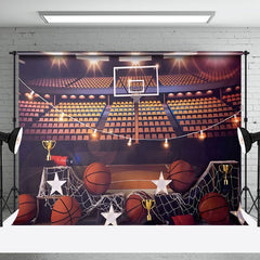 Aperturee - Aperturee Basketball Court Sports Boy Birthday Photo Backdrop