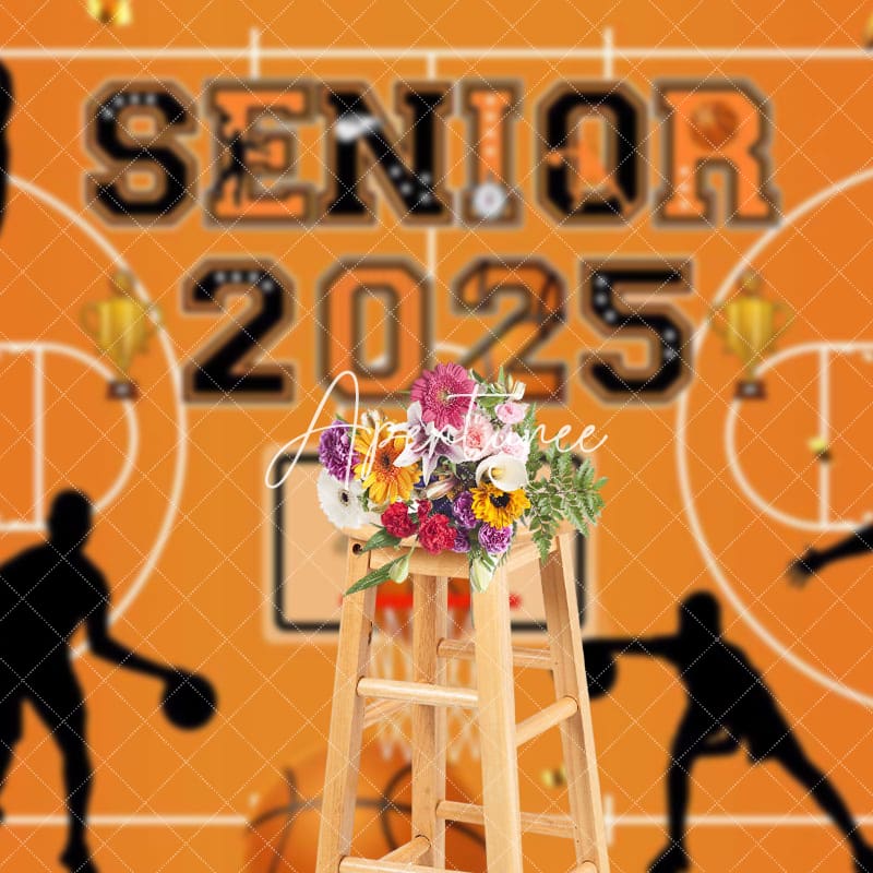 Aperturee - Aperturee Basketball Field Senior 2025 Sport Grad Backdrop