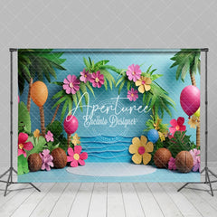 Aperturee - Aperturee Beach Hawaii Tropical Summer Photo Booth Backdrop