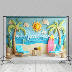 Aperturee - Aperturee Beach Lounge Chairs Surfboards Summber Vibe Backdrop