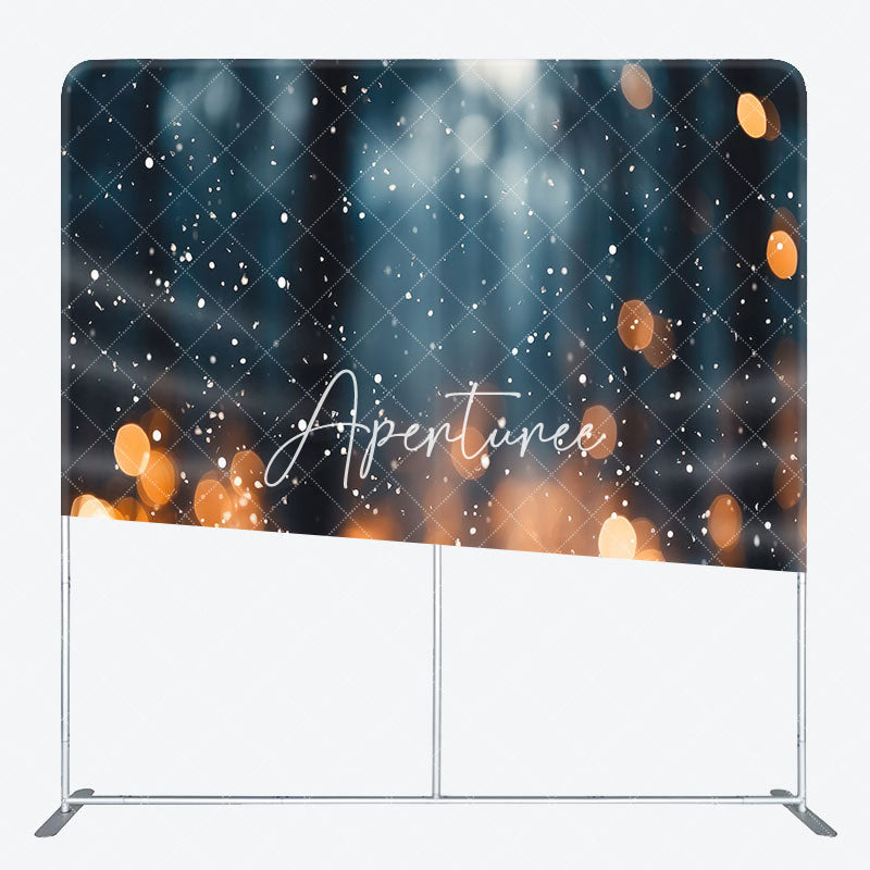 Aperturee - Aperturee Beautiful Snow Scene Photo Booth Fabric Backdrop