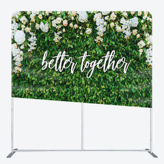 Aperturee - Aperturee Better Together Leaves Fabric Backdrop Cover for Birthday