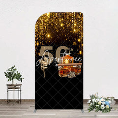 Aperturee - Aperturee Black Gold Cigar Vodka 50th Birthday Arch Backdrop