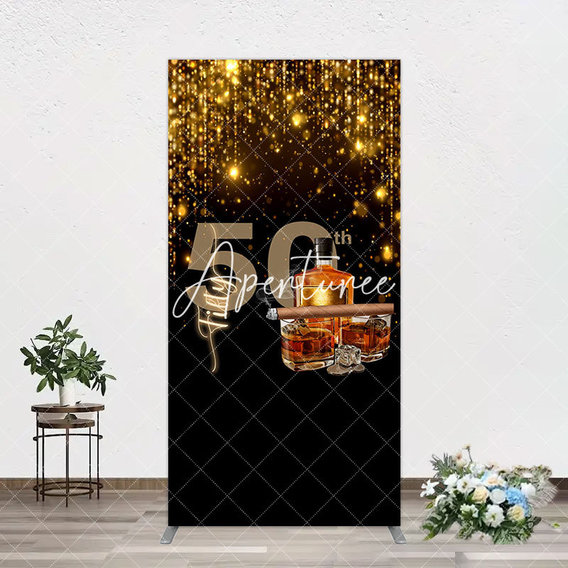 Aperturee - Aperturee Black Gold Cigar Vodka 50th Birthday Arch Backdrop