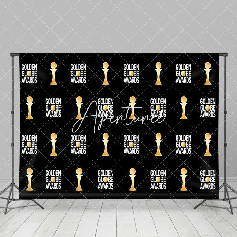 Aperturee - Aperturee Black Gold Repeated Golden Globe Awards Backdrop