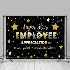 Aperturee - Aperturee Black Gold Super Star Employee Appreciation Backdrop