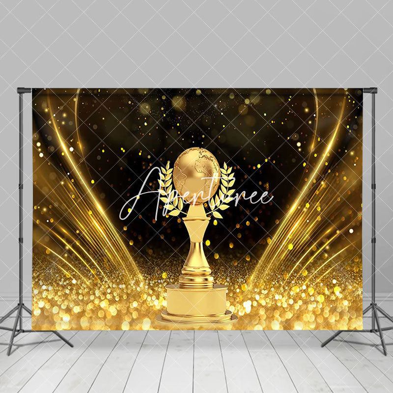 Aperturee - Aperturee Black Golden Globe Awards Glitter Party Backdrop