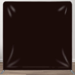 Aperturee - Aperturee Black Solid Black Photo Booth Backdrop Cover For Decor