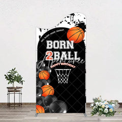 Aperturee - Aperturee Black White Basketball Born 2 Ball Arch Backdrop