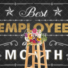 Aperturee - Aperturee Black White Best Employee Of The Month Backdrop