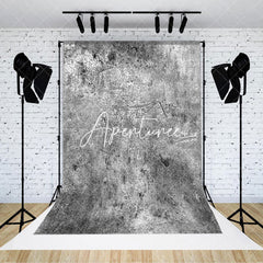 Aperturee - Aperturee Black White Messy Abstract Texture Photo Backdrop