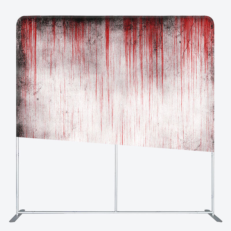 Aperturee - Aperturee Bleeding Wall Fabric Backdrop Cover for Halloween