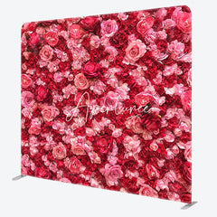 Aperturee - Aperturee Bloom Romantic Rose Valentines Day Square Backdrop