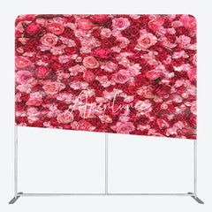 Aperturee - Aperturee Bloom Romantic Rose Valentines Day Square Backdrop