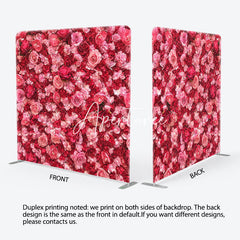 Aperturee - Aperturee Bloom Romantic Rose Valentines Day Square Backdrop