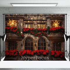 Aperturee - Aperturee Bloom Sparke Retro Castle Festive Christmas Backdrop