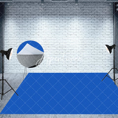 Aperturee - Aperturee Blue Wall Balloons Valentines Day Room Set Backdrop