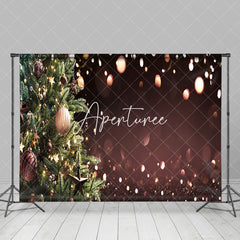 Aperturee - Aperturee Blur Christmas Ornaments Photo Booth Backdrop