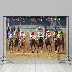 Aperturee - Aperturee Blurry Gold Light Racecourse Kentucky Derby Backdrop