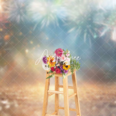 Aperturee - Aperturee Blurry Night Sparks Flicker Happy New Year Backdrop