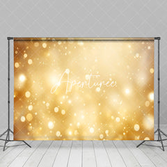 Aperturee - Aperturee Bokeh Golden Glitter Christmas Celebration Backdrop